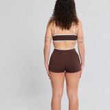 Bicolor Short Marrón