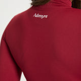Chaqueta deportiva Admyre Moonlight roja con corte ergonómico y acabado transpirable para entrenamientos o uso urbano.