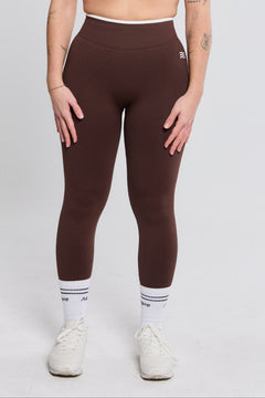 Bicolor Legging Marrón