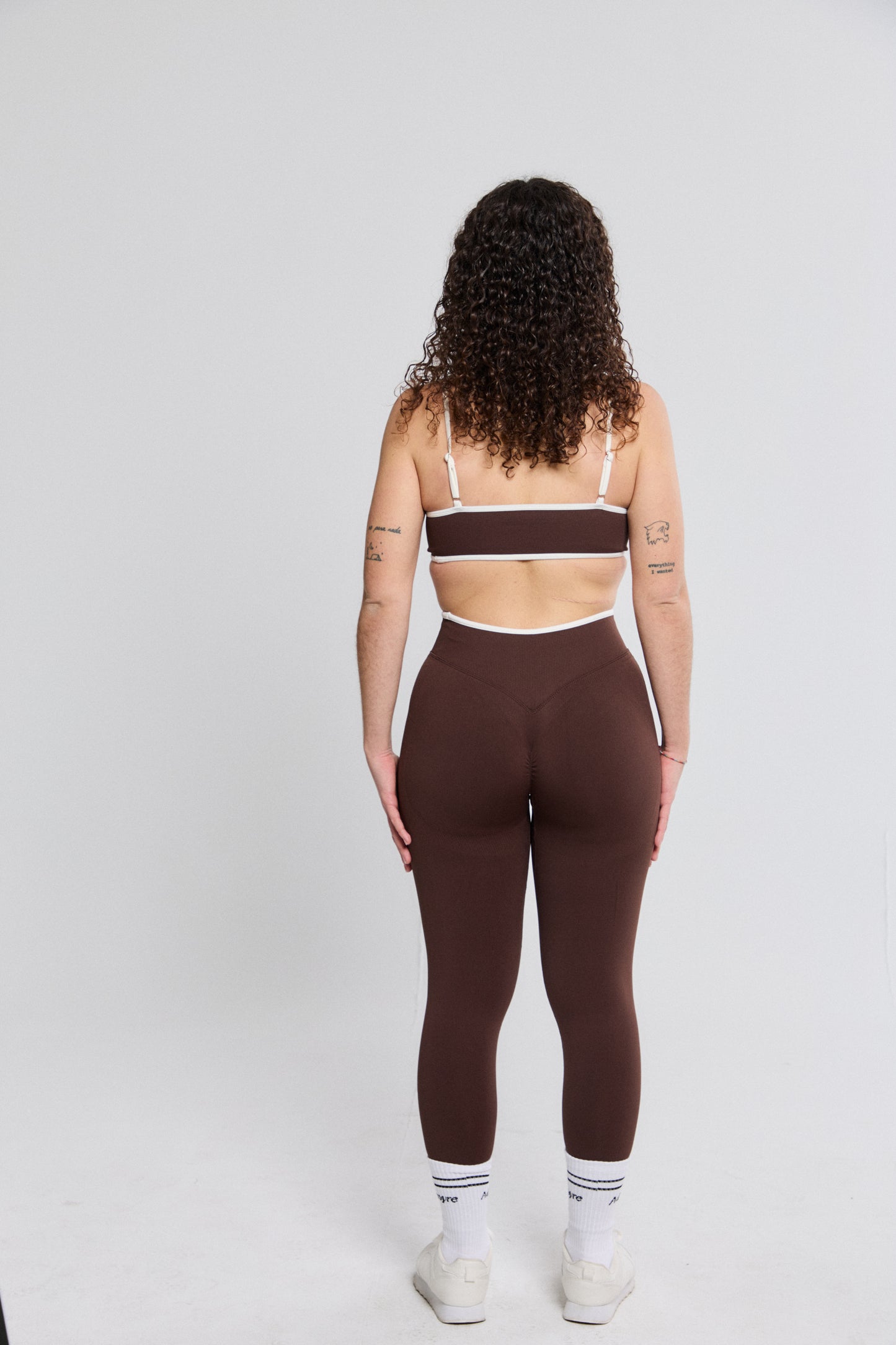 Bicolor Legging Marrón