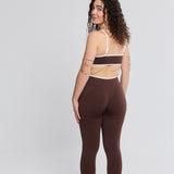 Bicolor Legging Marrón