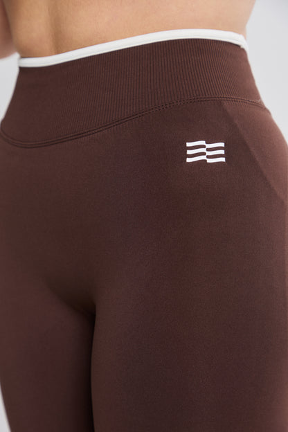 Bicolor Legging Marrón