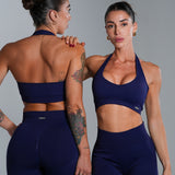 Halter Bra Navy