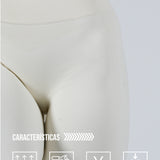 Peachy Leggings en beige de Admyre, diseñados con tejido suave y elástico para un ajuste perfecto en cualquier actividad