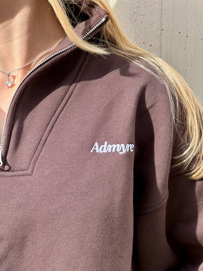 Stay Comfy Zip Hoodie Chocolate