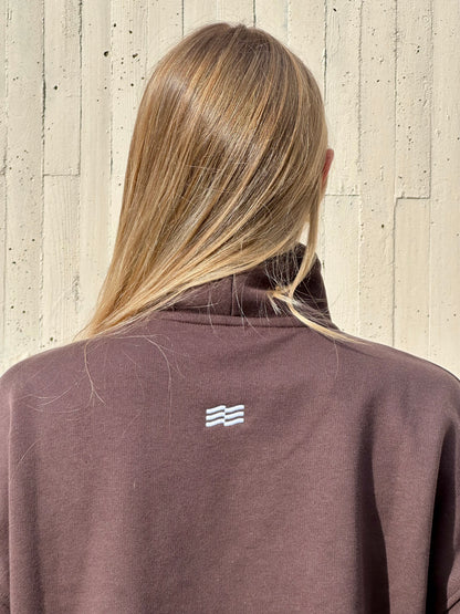 Stay Comfy Zip Hoodie Chocolate