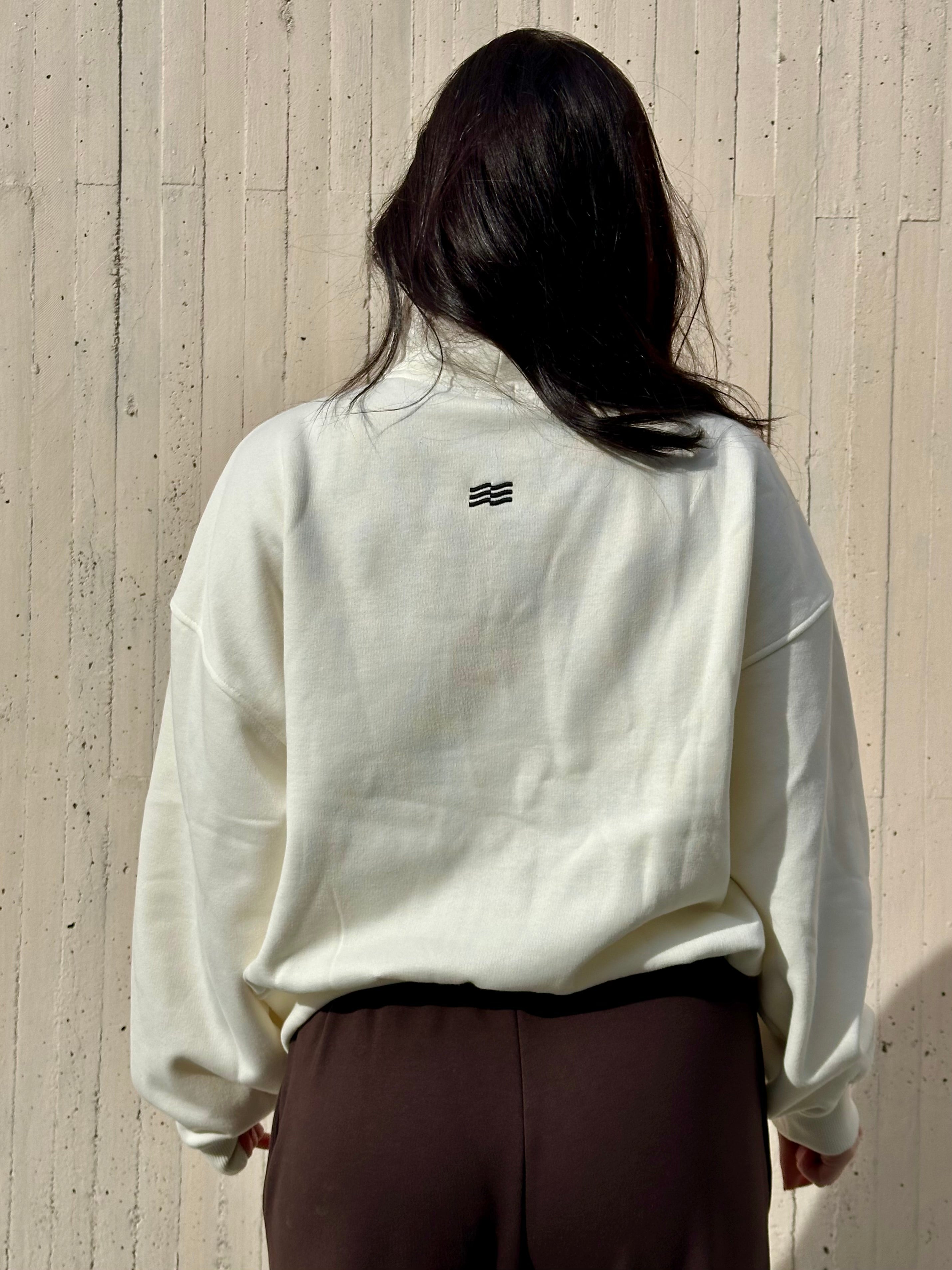 Stay Comfy Zip Hoodie Cloud Dancer