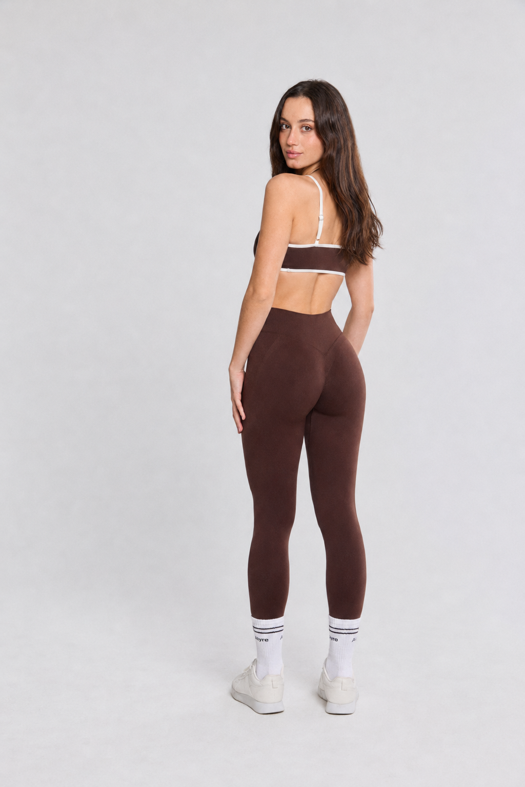 Bicolor Legging Marrón