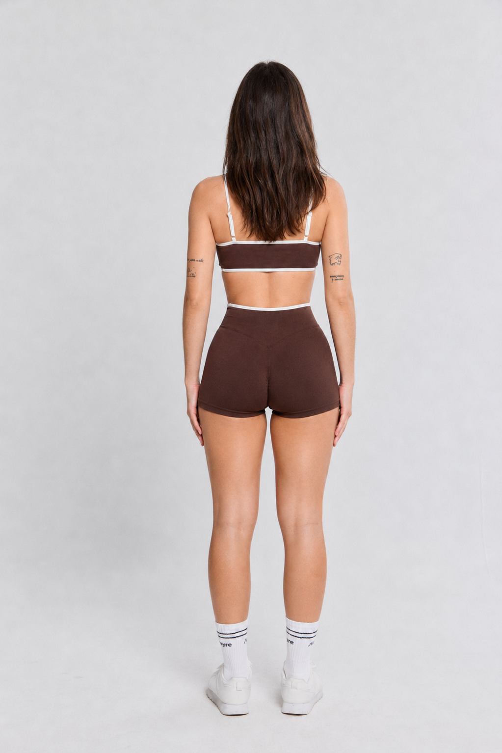 Bicolor Short Marrón