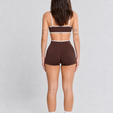 Bicolor Short Marrón